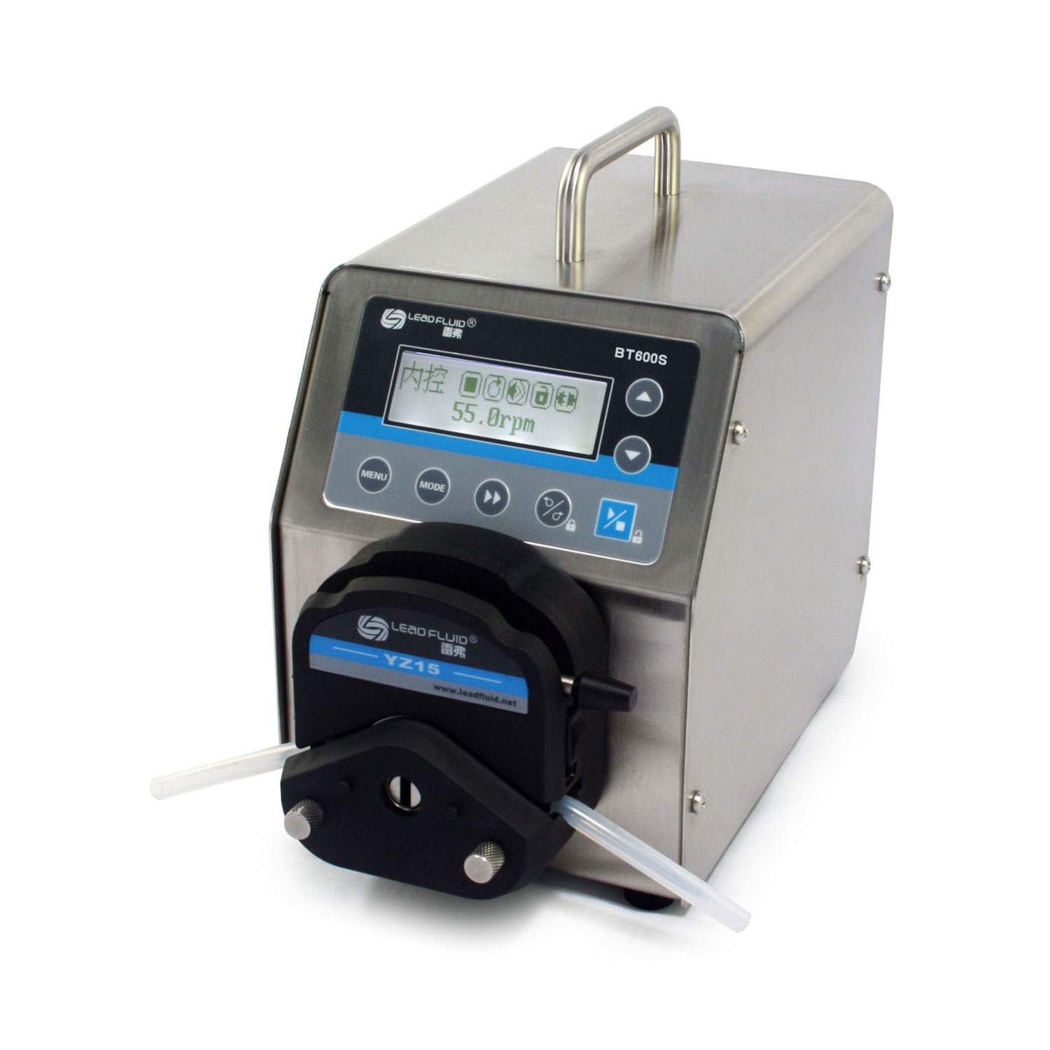 BT100S-1 Basic Variable Speed Peristaltic Pump with 4 Pump Heads YT25 4 Channel Flow Rate 0.006~720 mL/min 