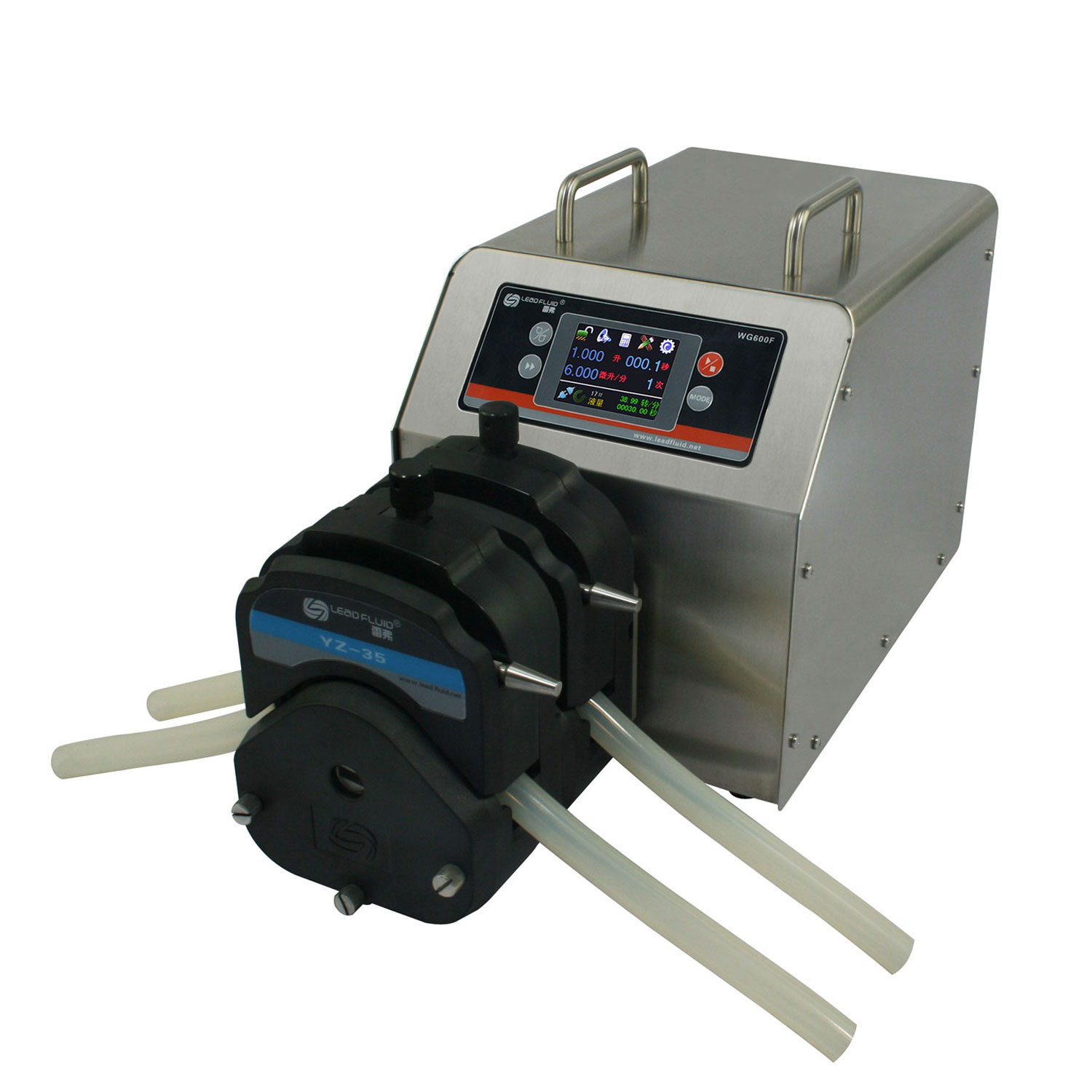 1 Channel Flow Rate 0.4~13 L//min WG600S Industrial Variable Speed Peristaltic Pump with Pump Head YZ35